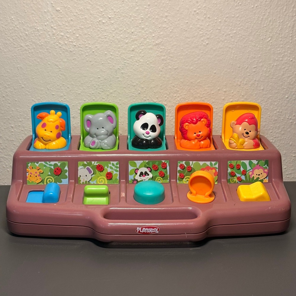 Playskool Busy Poppin Pals Kids OS Purple Excellent Vintage 1995 Toy 06205